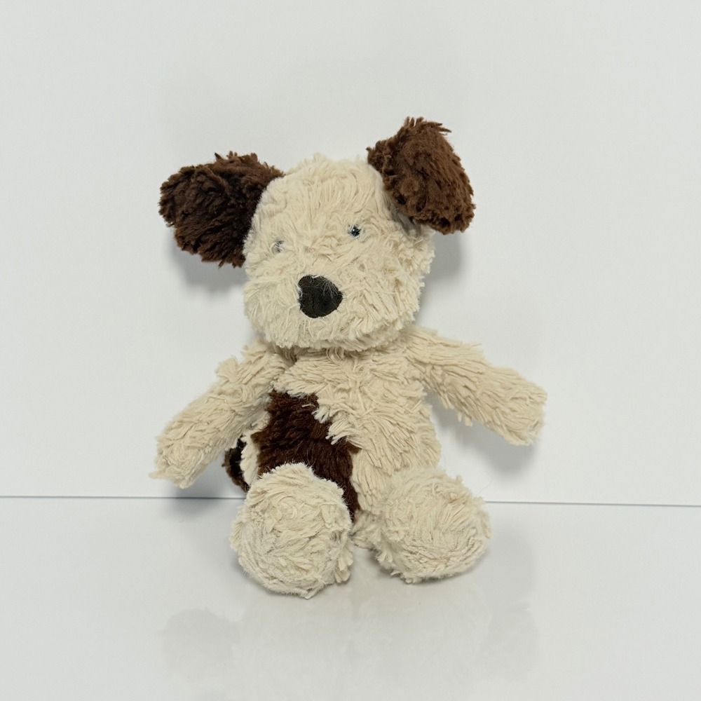 Jellycat London Bashful Puppy Dog Cream Brown Spotted Plush Stuffed Animal 9"